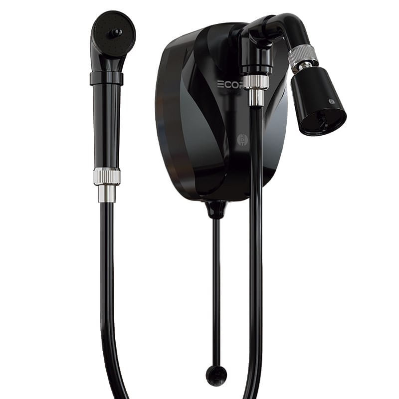 Ducha Eletrônica Ecoplus C/ Desviador 220V 7.500W Black Cód. 2840 – KDT - Imagem 2