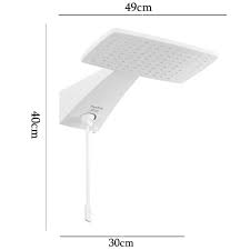 Chuveiro Eletrônico Polo Max 220V 7700W Branco Cod. DPPO.EM.772BR – Hydra - Imagem 3