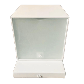 Arandela Quadrada Sofia 9cm Branca C/Vidro Ref.212 - Airoluz