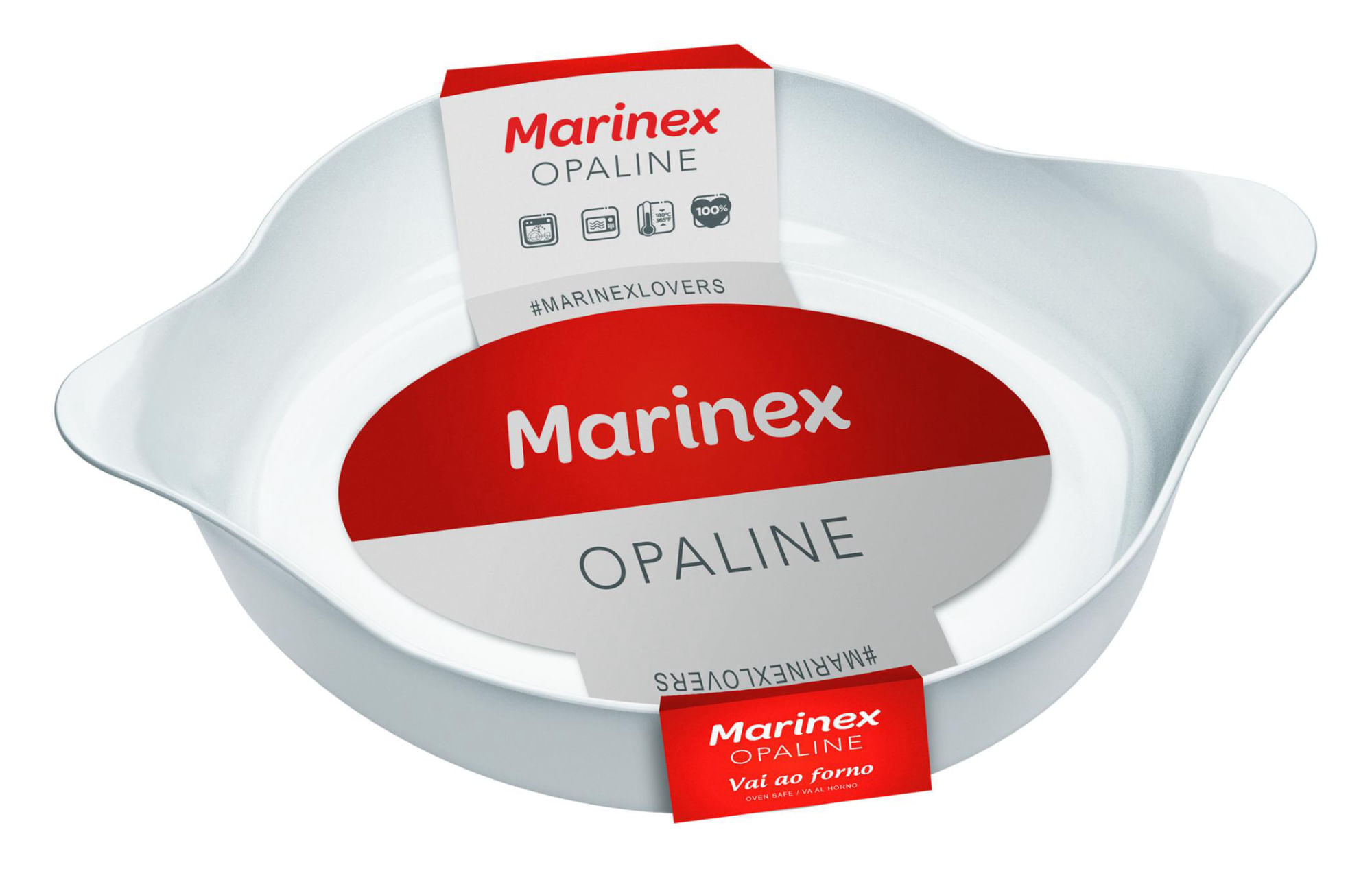 Assadeira Opaline Oval Média Marinex - Imagem 2