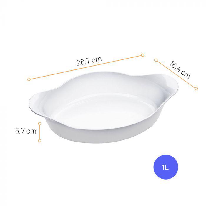 Assadeira Opaline Oval Média Marinex - Imagem 3