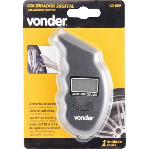 Calibrador De Pressão Digital P/ Pneus Cd-500 35.99.310.500 - Vonder