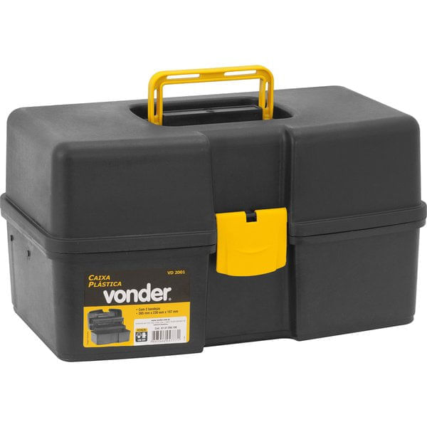 Caixa Pvc Maleta C/ 2 Bandejas VD-2001 61.07.200.100 - Vonder