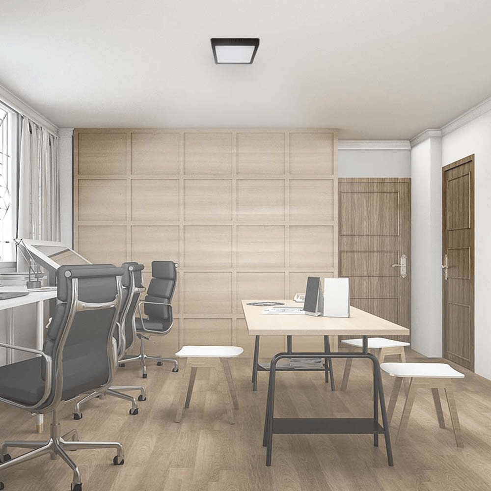 Plafon Led Quadrado Sobrepor 21x21cm 18W 6500K Preto Cód. 80806001 – Blumenau - Imagem 2