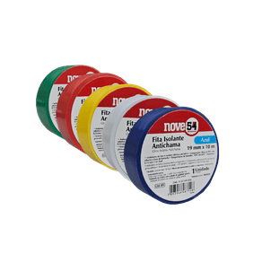 Fita Isolante 10 Metros - Nove54 Fita Isolante 19mm x 10 Mts – Nove54 | Vermelho Cód. 11.37.191.094