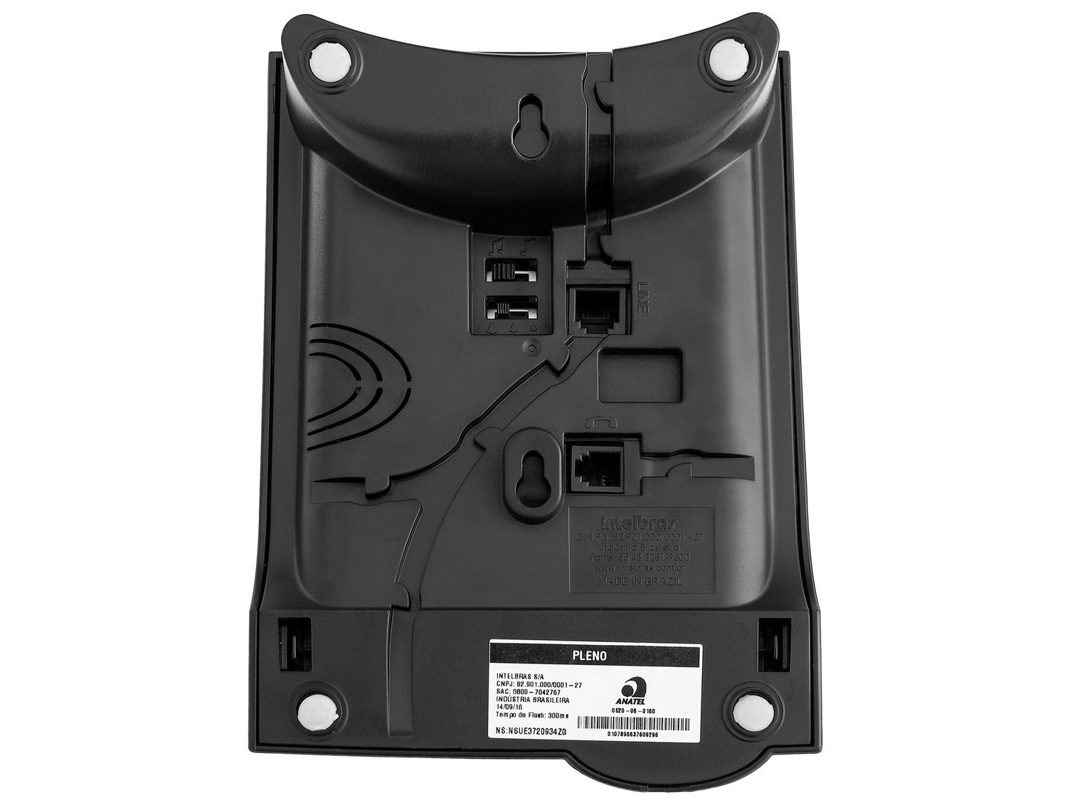 Telefone C/ Fio Pleno S/ Chave Preto 4080051 - Intelbras - Imagem 2