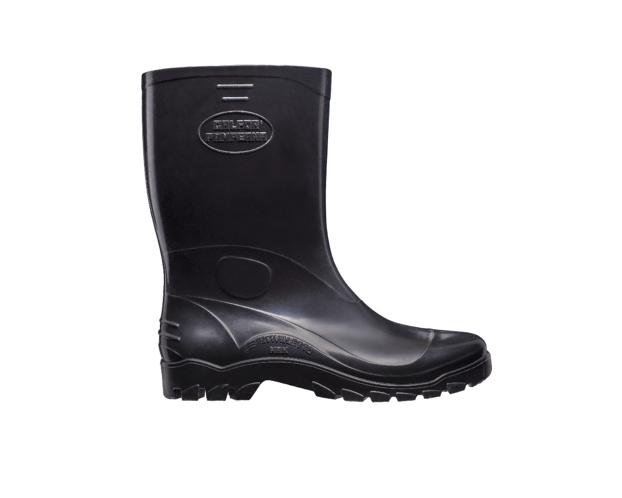 Bota PVC Cano Médio C/ Forro Stivaletto Max Preta CA44.617 – Calfor