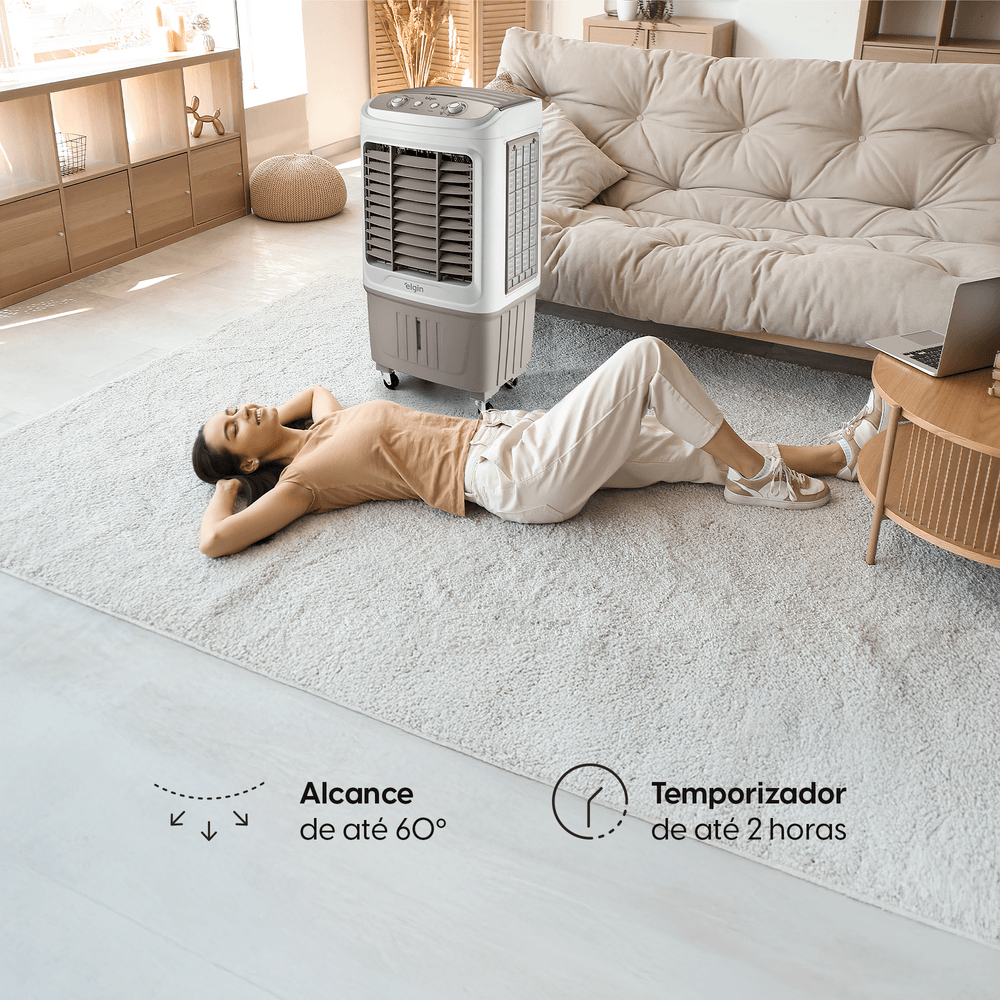 Climatizador Ar Big Air 45LTS 103W 127V Umidifica e Resfria Swing Automático e Manual Cód. FBFN45M1NA – Elgin - Imagem 4