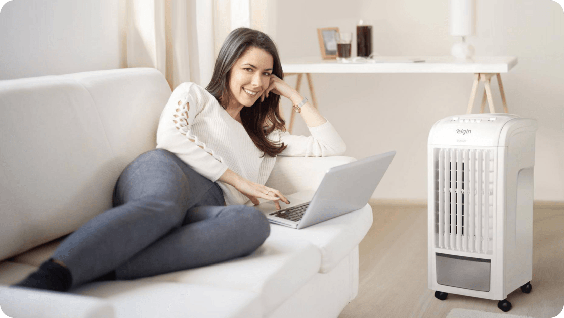 Climatizador Ar Portátil 3,5LTS 44W 127V 4 em 1 Resfria Ventila Umidifica e Purifica Cód. FSFN04N1IA – Elgin - Imagem 4