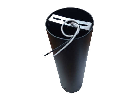 Plafon Sobrepor Bela Tubo Pt Fosco 76x260mm P/1gu-10 Ref.971 - Acend Iluminacao - Imagem 3