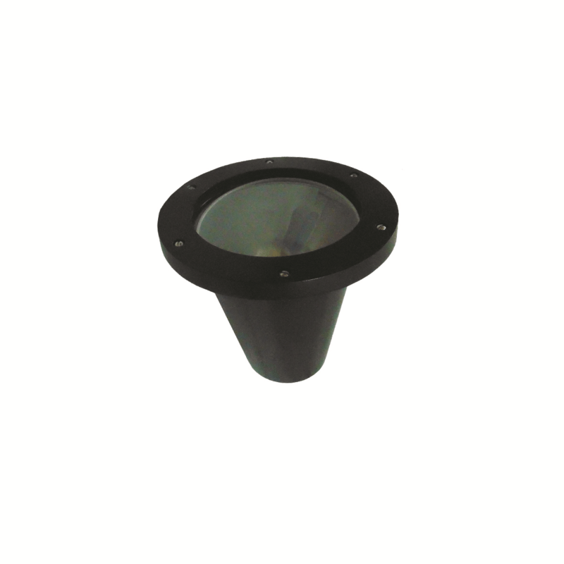 Projetor Embutir Solo Nautilus Para Lâmpada Par 38W Preto Sem Grade - Damlux