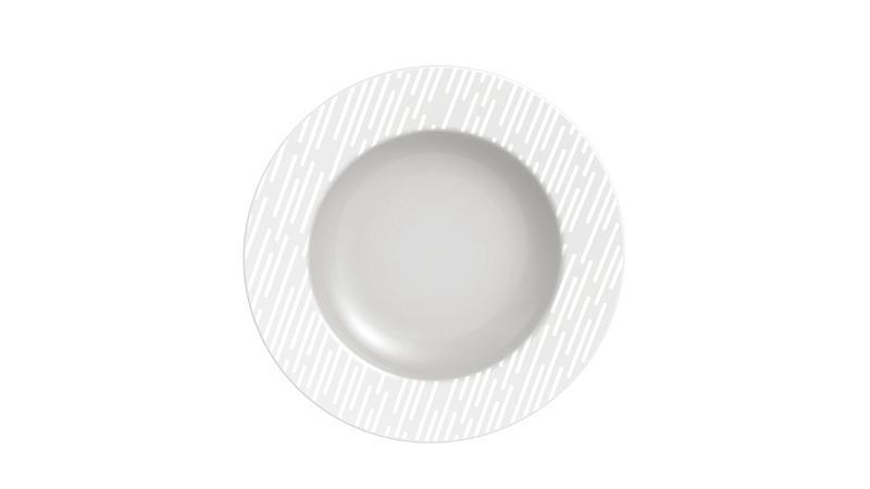 Prato Fundo Marie em Porcelana Decorada 23 cm Tramontina - Imagem 2