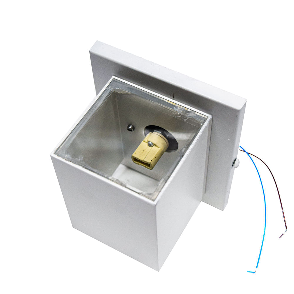 Arandela Ar-248/10v P/1g9 Vedada Vd Transparente Alumínio - Belly Lustres - Imagem 2