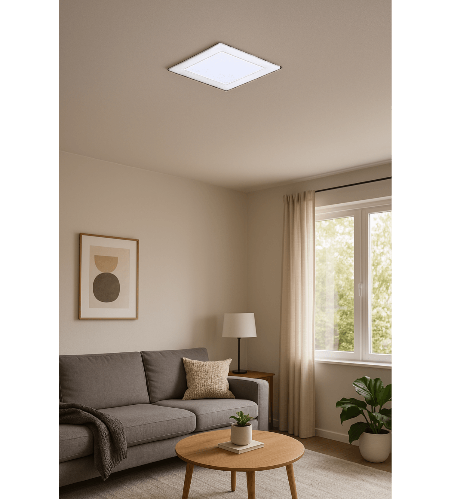 Plafon Led Quadrado Sobrepor 30x30cm 25W 4000K Branco Cód. SE-240.603 – Save Energy - Imagem 2