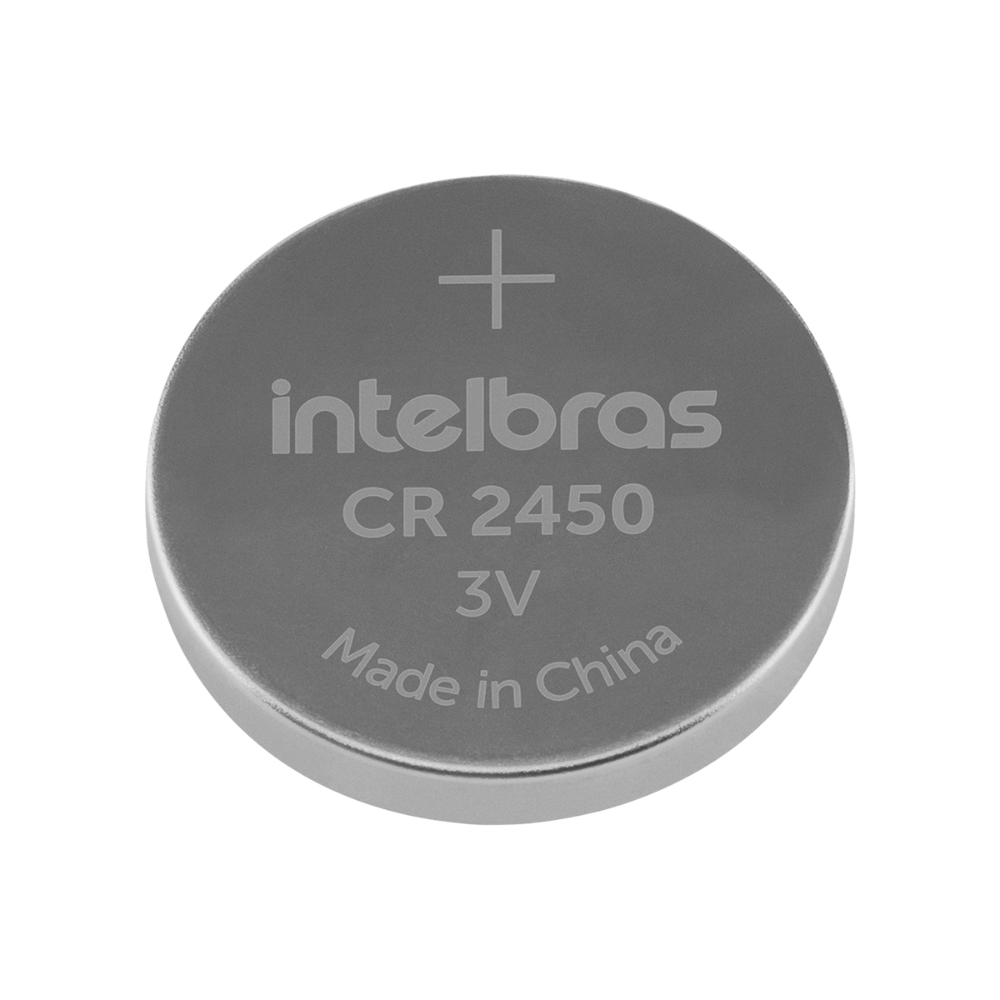 Bateria Recarregável Lithium 3V Moeda CR2450 – Intelbras