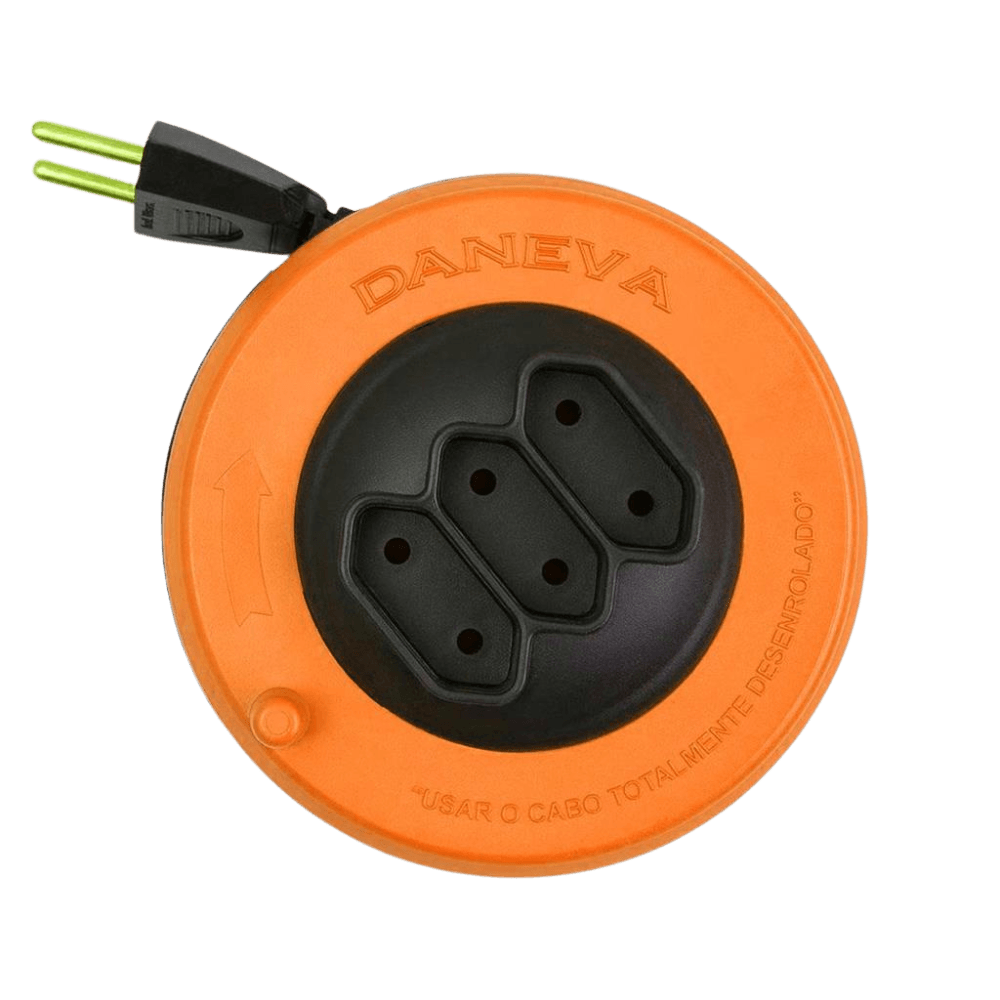 Extensão 2P Pop Spin 5 Metros 2x0,75mm² 10A 250V Cod. DN1495 - Daneva