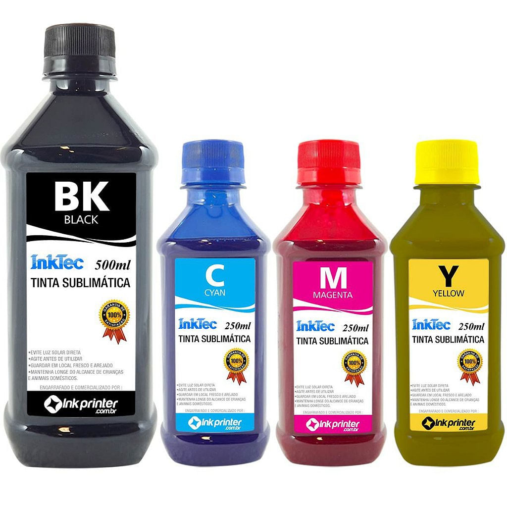 Tinta Sublimática InkTec Para Sublimação (1.250ml)