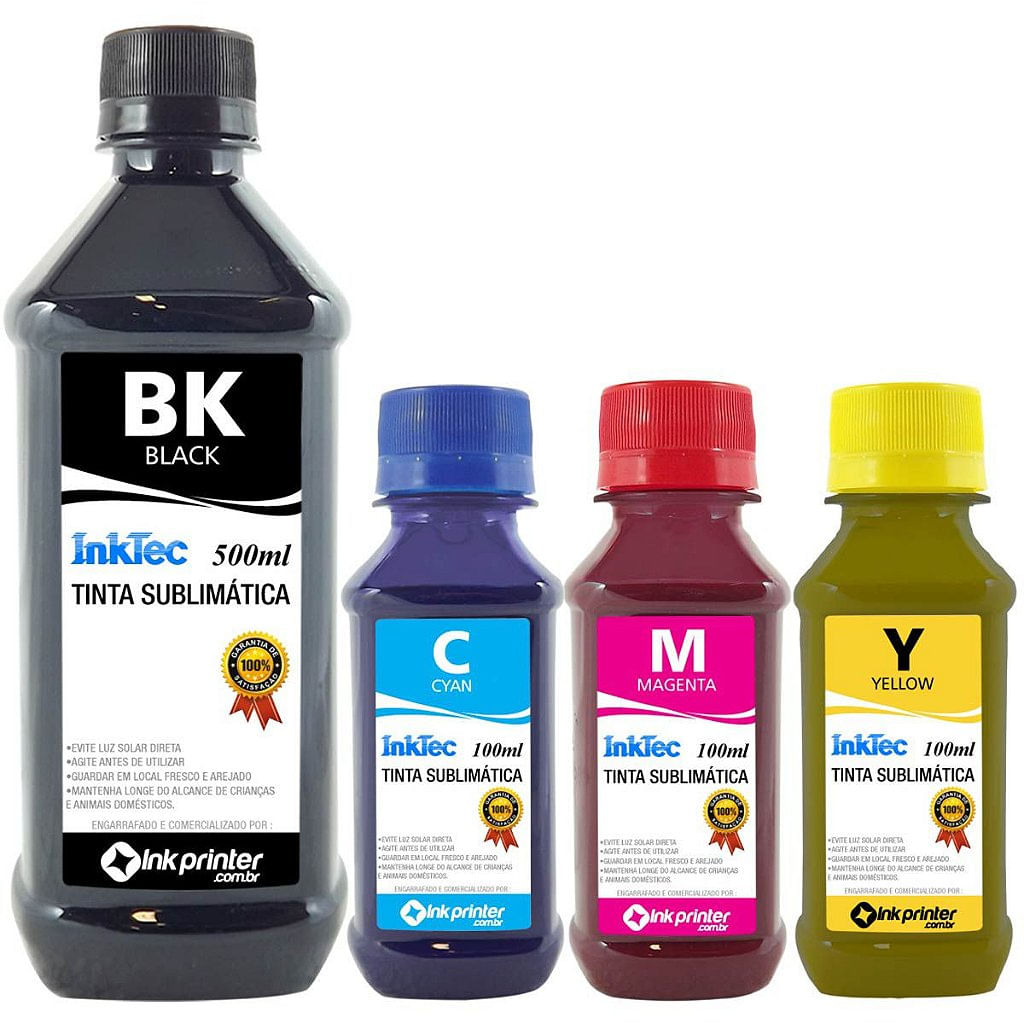 Tinta Sublimática InkTec Para Sublimação (800ml)