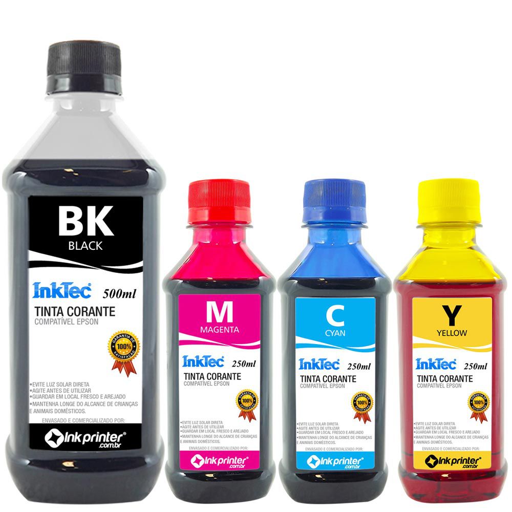 Tinta Corante InkTec para Impressora Epson (1.250ml)