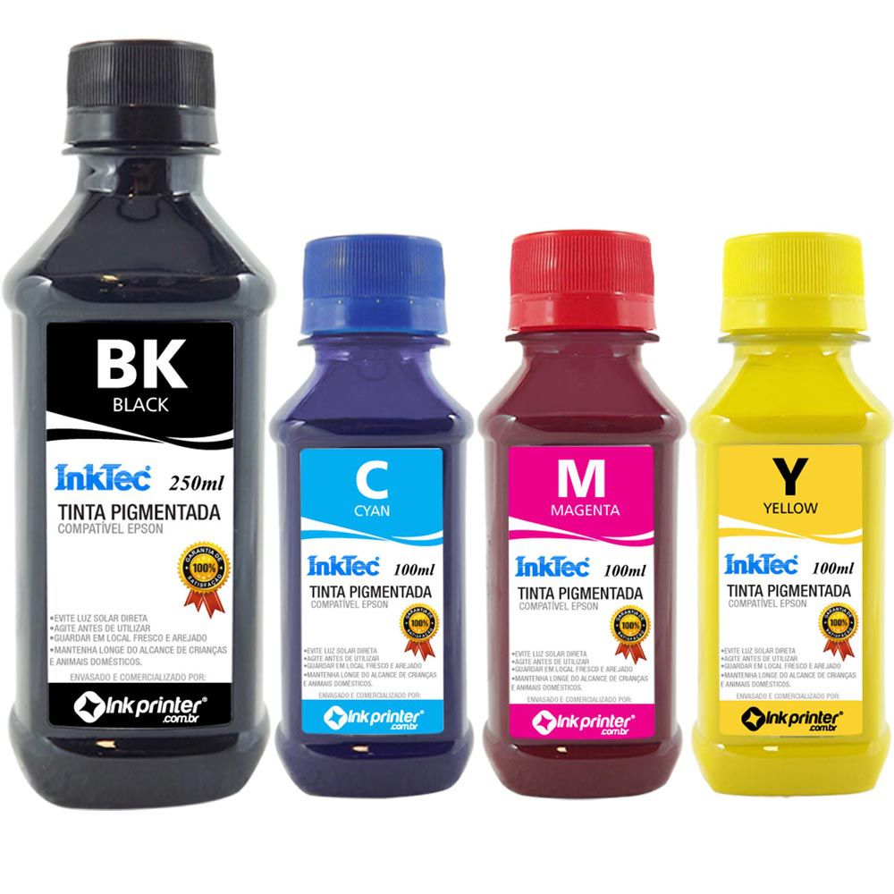Tinta InkTec Pigmentada para Impressora Epson (550ml)