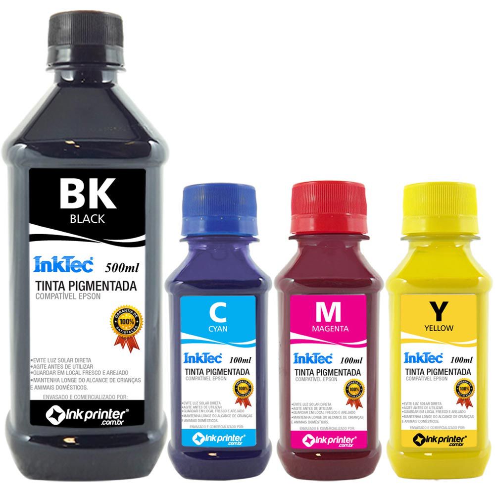 Tinta InkTec Pigmentada para Impressora Epson (800ml)