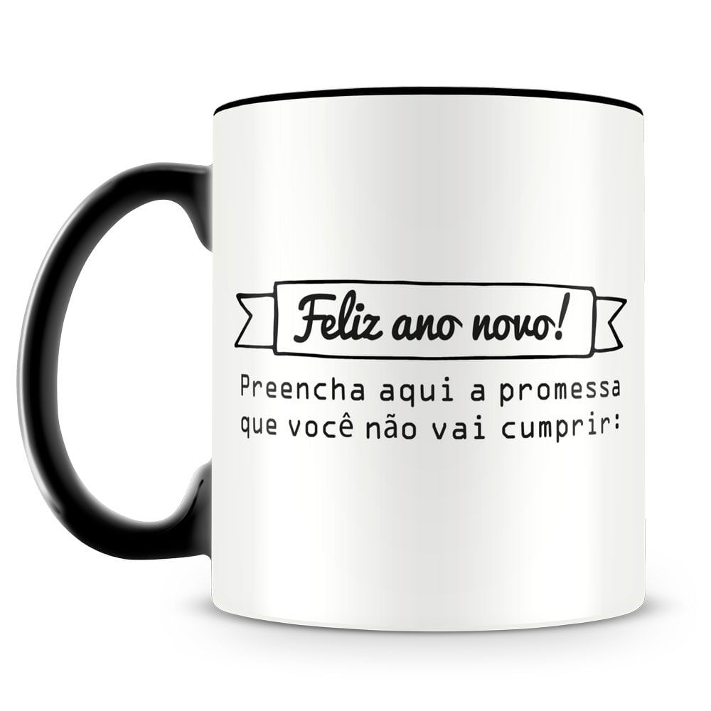 Caneca Promessa para Ano Novo
