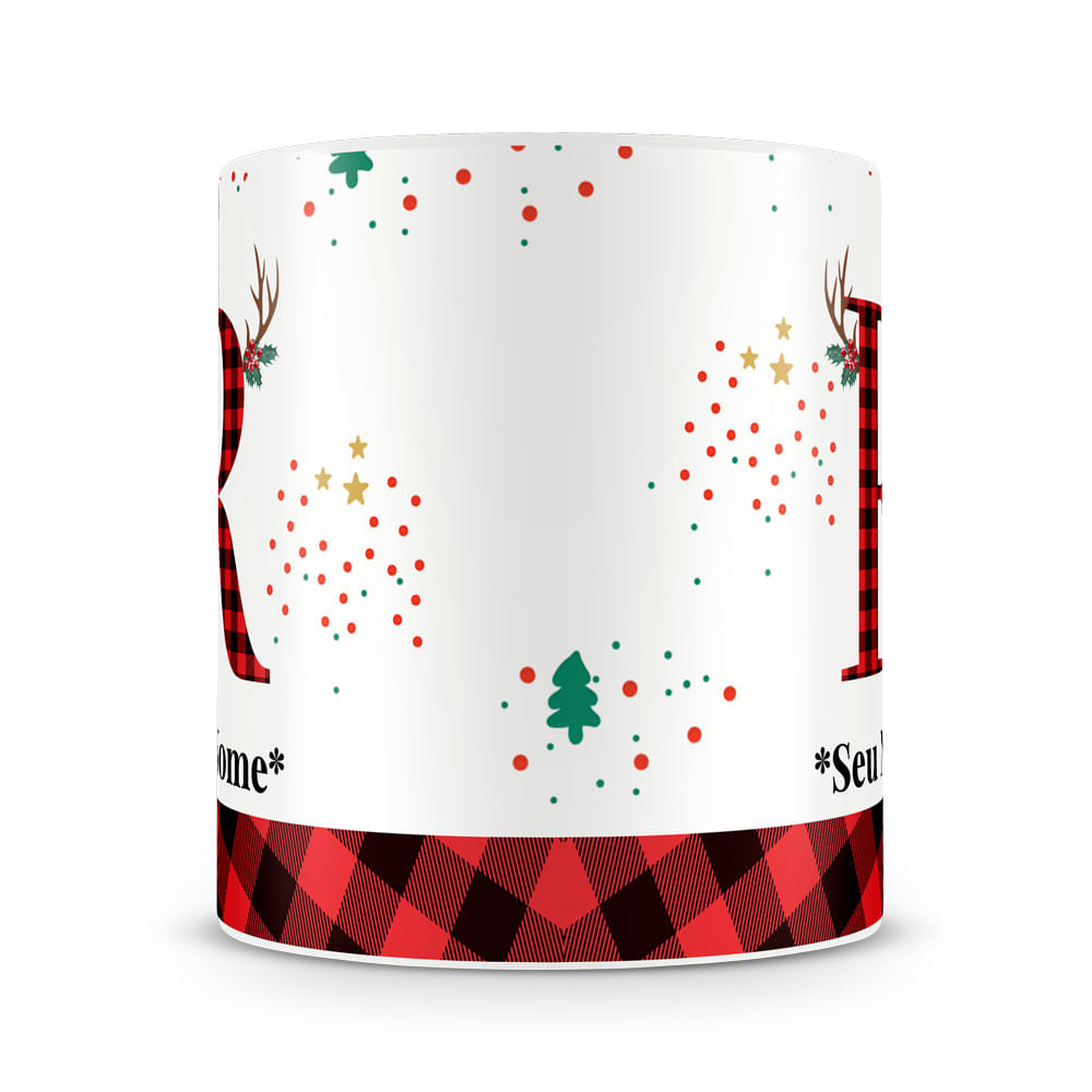Caneca Alfabeto Natalino – Letra A (Com Nome) - Imagem 15