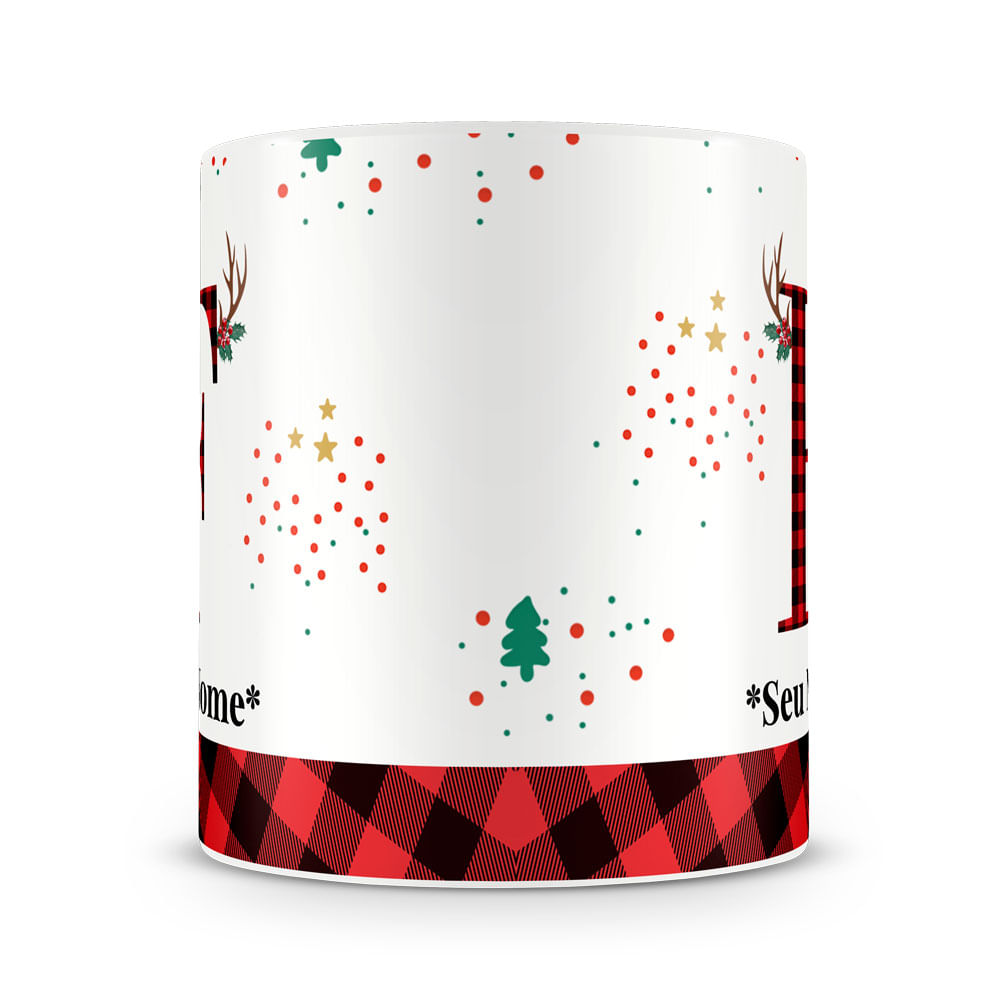 Caneca Alfabeto Natalino – Letra A (Com Nome) - Imagem 18