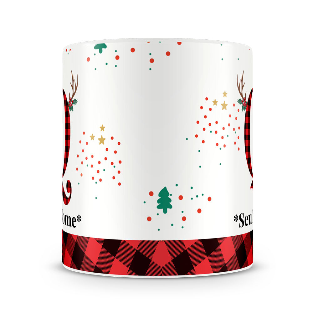 Caneca Alfabeto Natalino – Letra A (Com Nome) - Imagem 36
