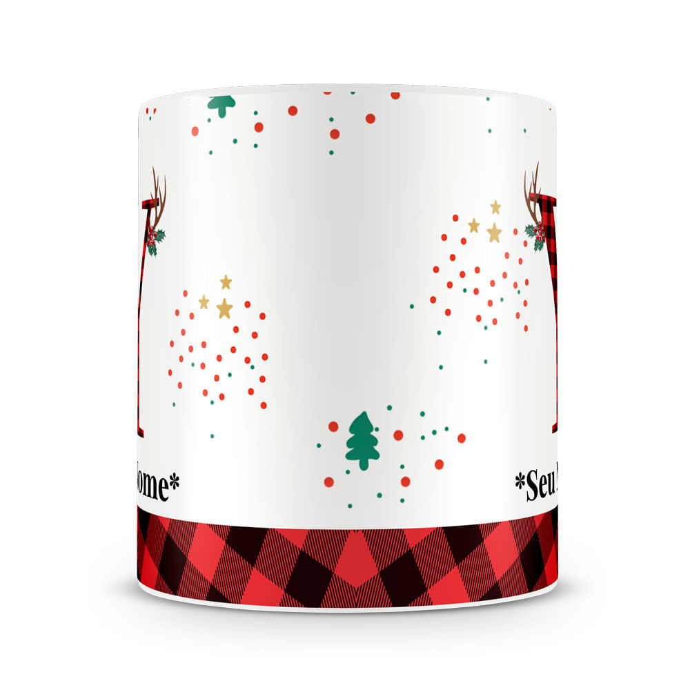 Caneca Alfabeto Natalino – Letra A (Com Nome) - Imagem 57