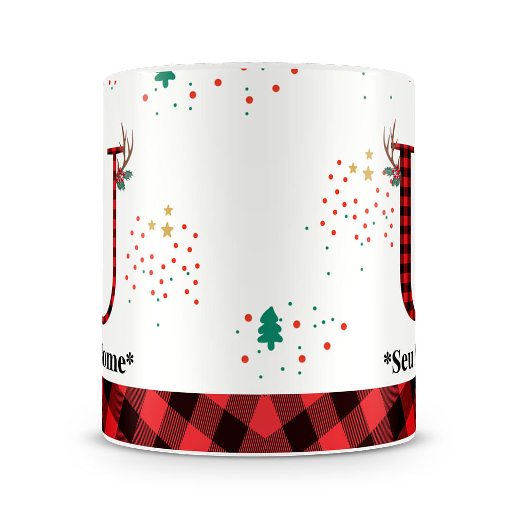 Caneca Alfabeto Natalino – Letra A (Com Nome) - Imagem 69