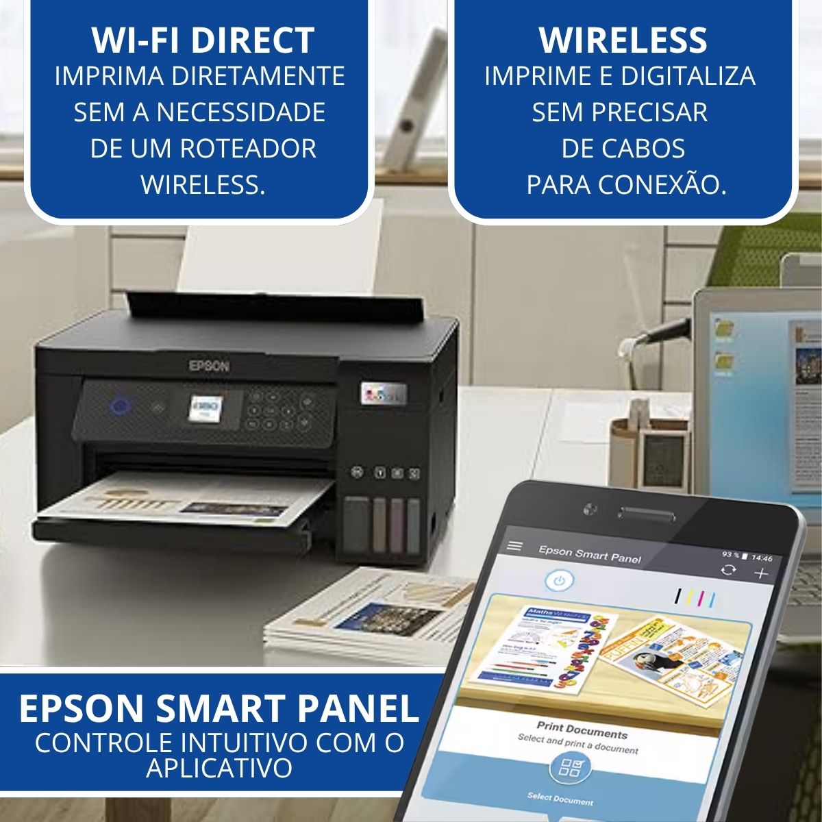 Impressora EPSON EcoTank L4260 com Refil de Tinta/Painel LCD - Imagem 7