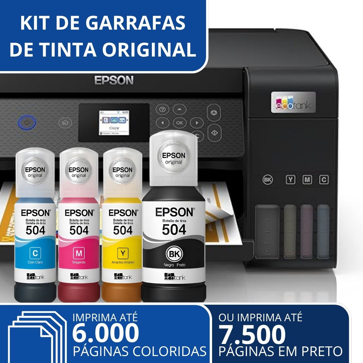 Impressora EPSON EcoTank L4260 com Refil de Tinta/Painel LCD - Imagem 5