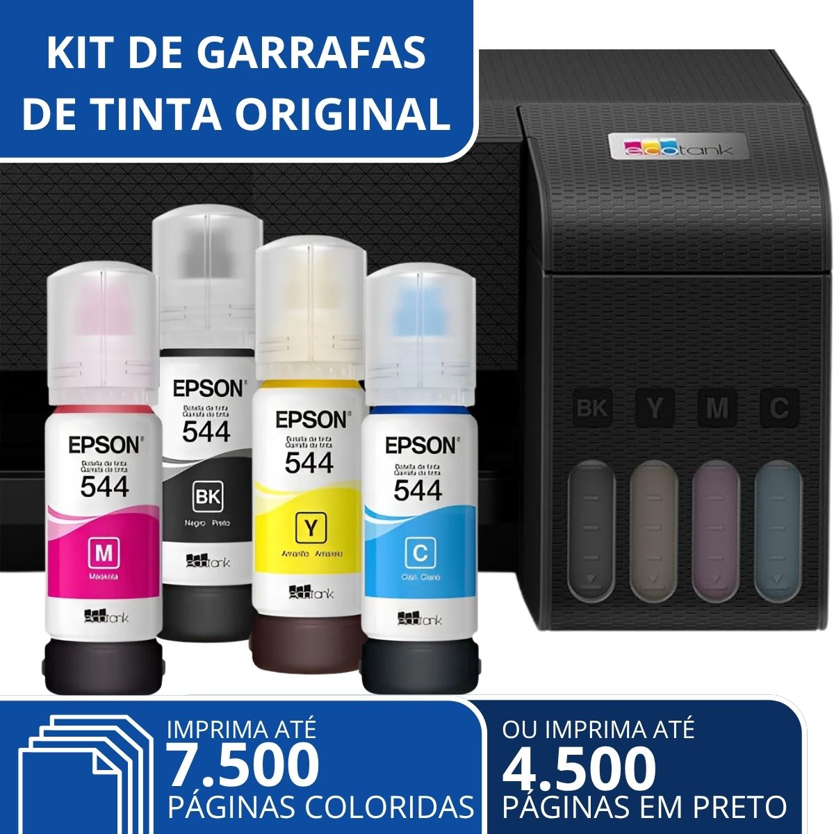 Impressora Alta Velocidade EPSON EcoTank com Refil de Tinta - Imagem 4
