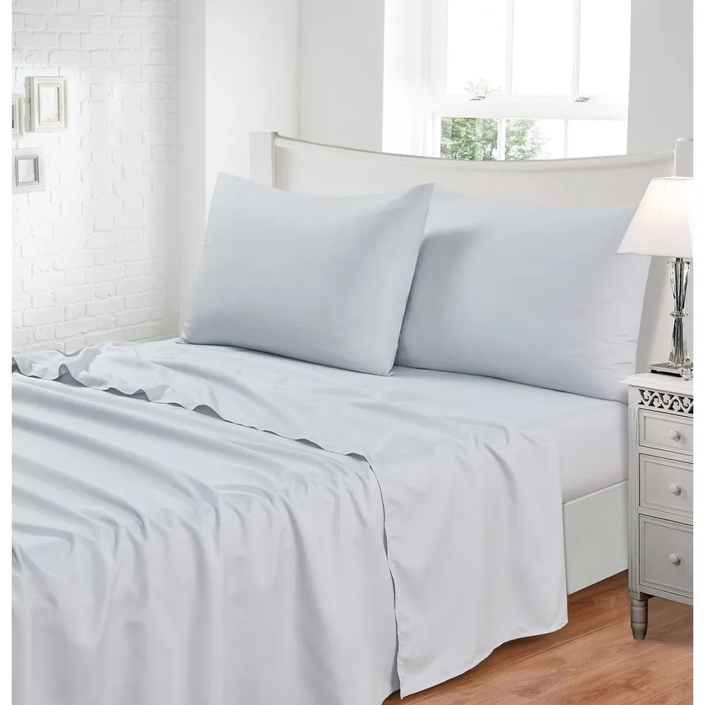 JG CAMA JOL TOQUE DE SEDA QUEEN 4PC CINZA - Imagem 2