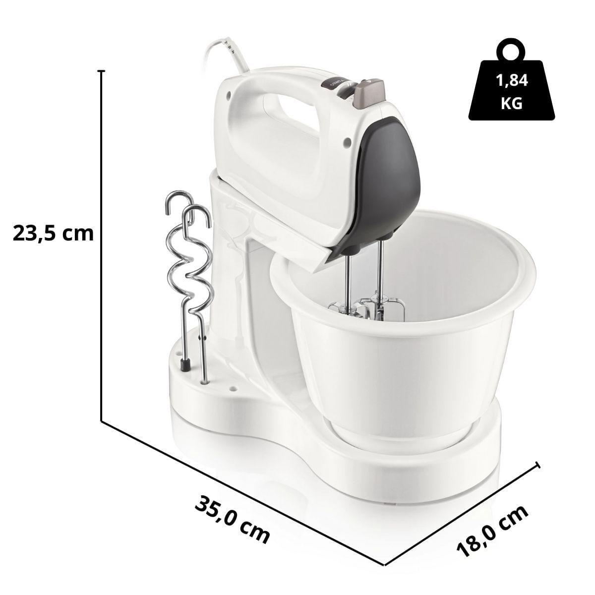 Batedeira Philips Walita RI7200 400W FlexMix Branco 110V - Imagem 10
