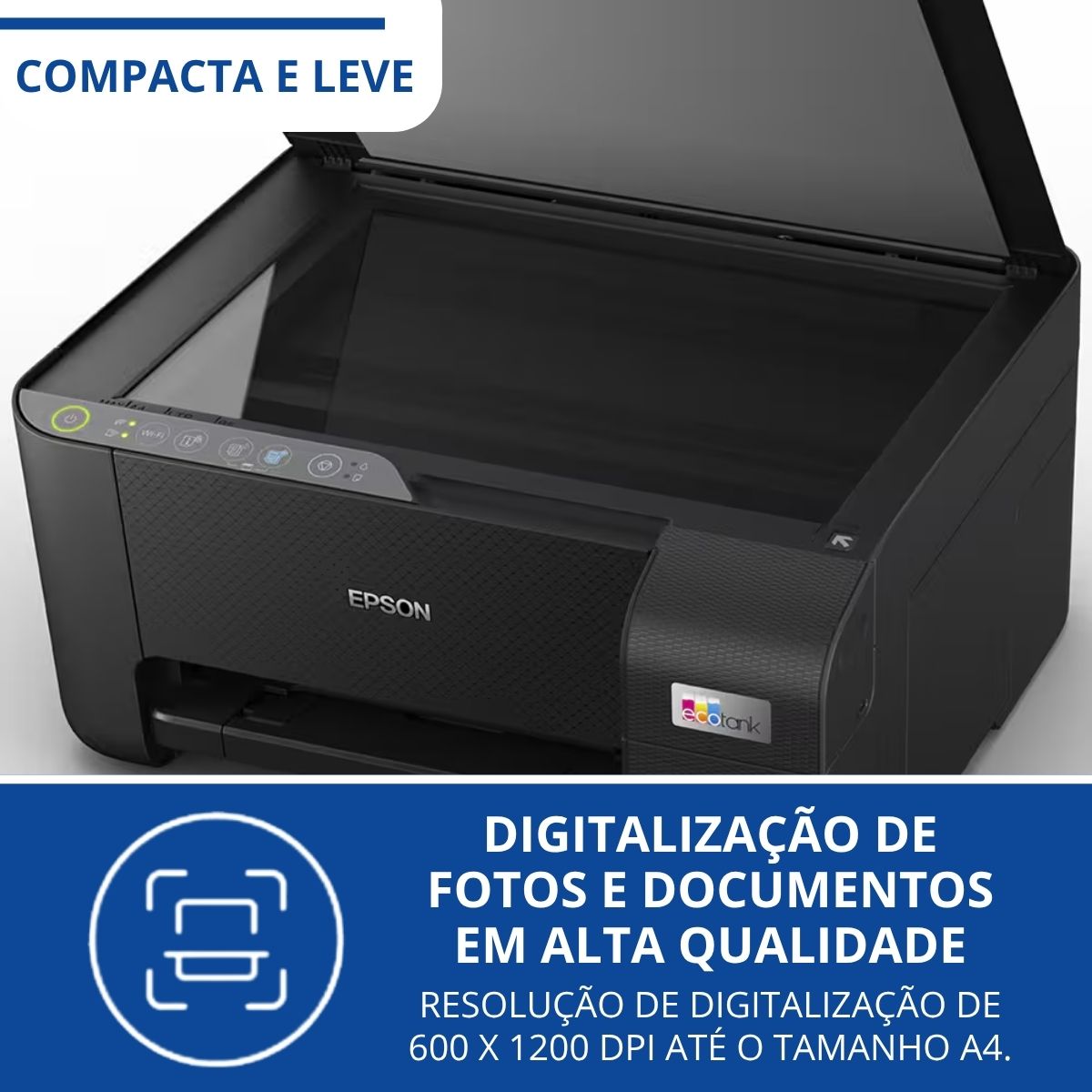 Impressora EPSON EcoTank L3250 Wifi com Refil de Tinta - Imagem 4