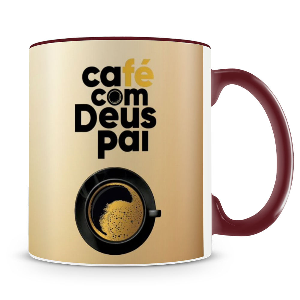 Caneca Café com Deus Pai - Imagem 2