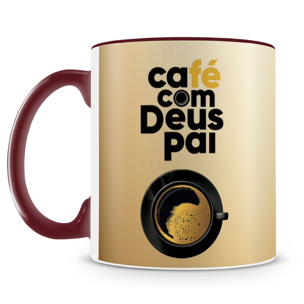 Caneca Café com Deus Pai