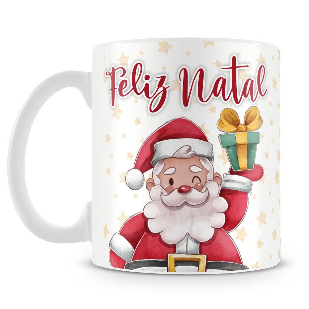 Caneca Feliz Natal (Com Foto)