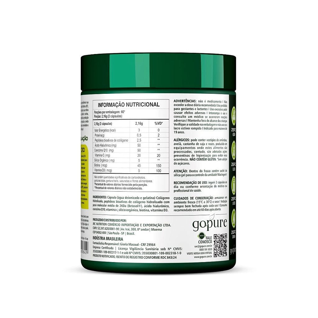 Colageno 60 Capsulas 100% Hidrolisado + CREATINA PURE 100% Monohidratada - Imagem 2