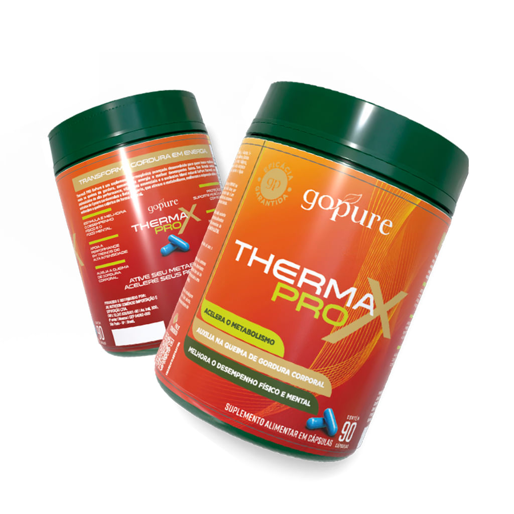 Compre 1, LEVE 2 - ThermaX GoPure – Suplemento Pré-Treino EXTRA-FORTE para Energia, foco e Performance