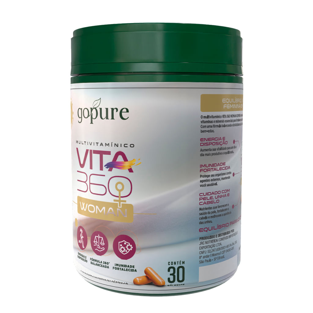 Compre 1, LEVE 2 - Vita 360 Woman – Multivitaminico Mulher de A a Zinco com Vitaminas, Magnésio, Ferro e Minerais - Imagem 3
