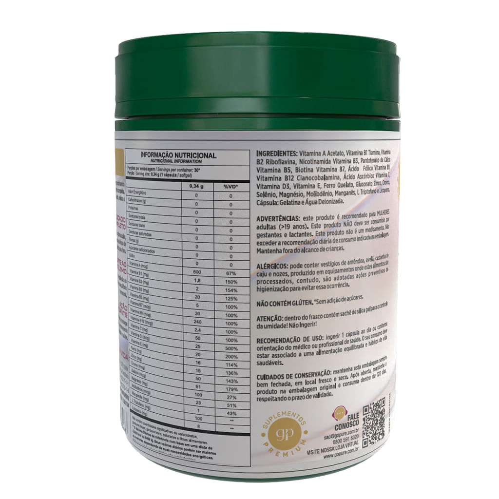 Compre 1, LEVE 2 - Vita 360 Woman – Multivitaminico Mulher de A a Zinco com Vitaminas, Magnésio, Ferro e Minerais - Imagem 4