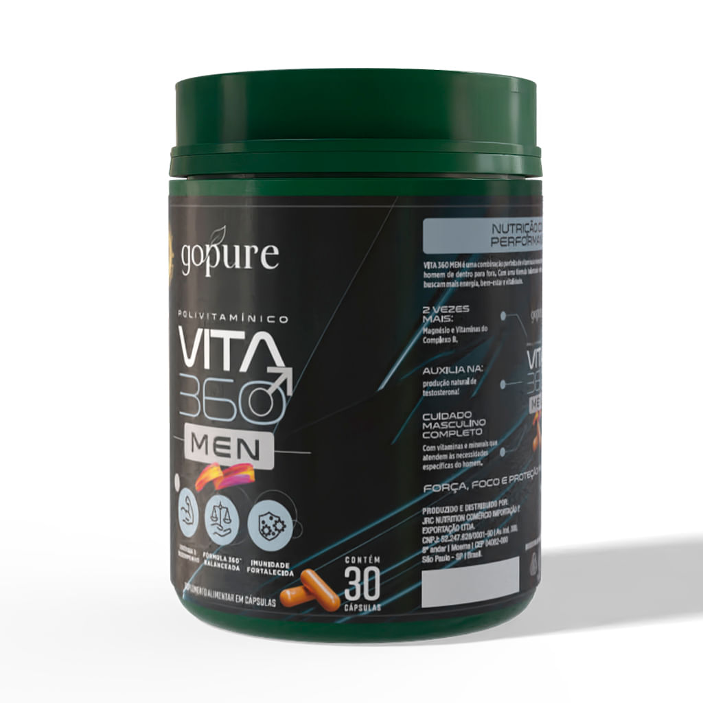 Compre 1, LEVE 2 - Vita 360 Men - Multivitaminico Homen de A a Zinco com Vitaminas, Magnésio, Ferro e Minerais - Imagem 3