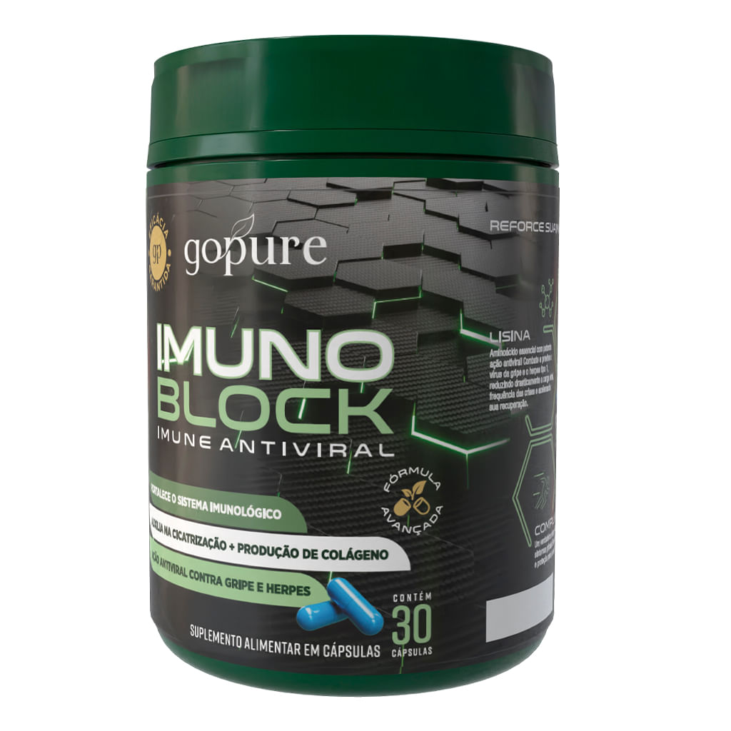 Compre 1, LEVE 2 - Imuno Block GoPure – Fórmula Avançada para Imunidade e Proteção Antiviral - Imagem 3
