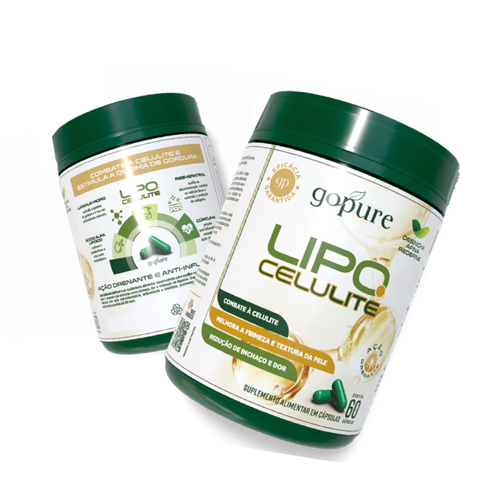 Compre 1, LEVE 2 - Lipo Celulite GoPure – Redução de Celulite, Gordura localizada e Definição Corporal