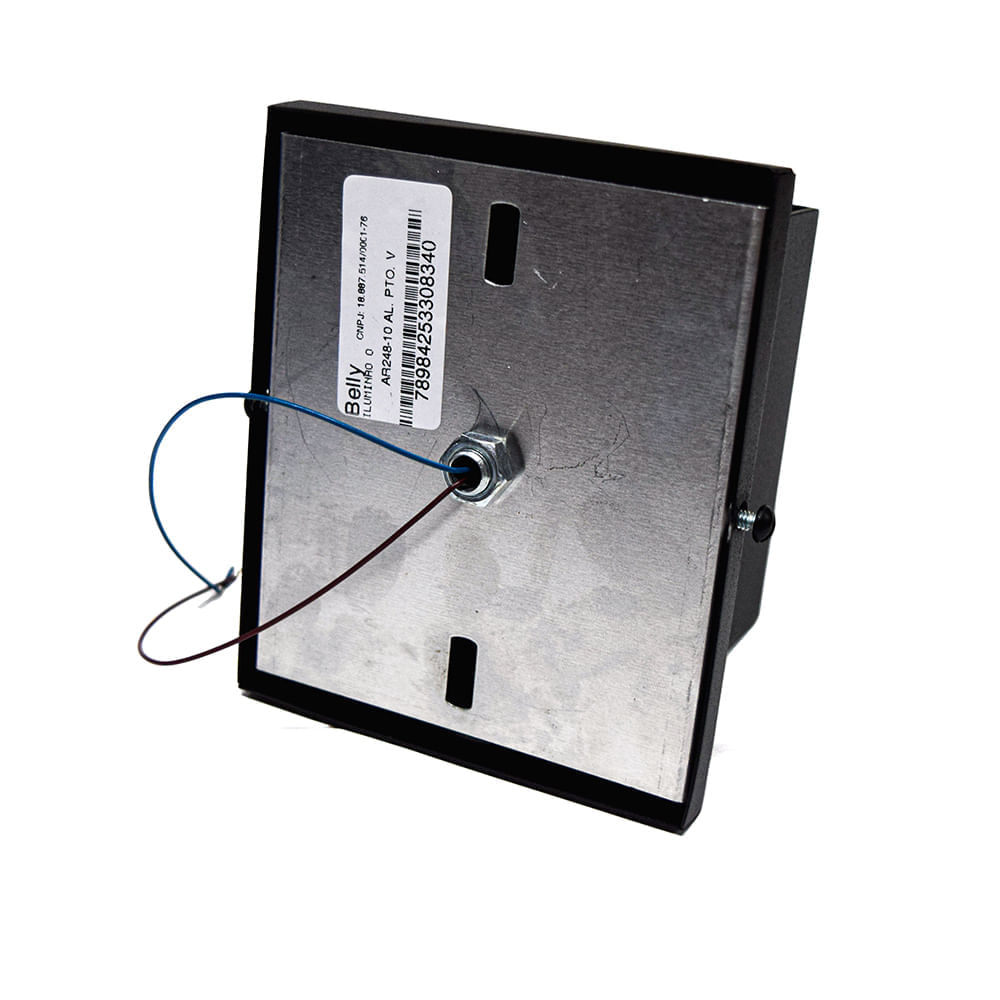 Arandela Ar-248/10v P/1g9 Vedada Vd Transparente Alumínio - Belly Lustres - Imagem 4