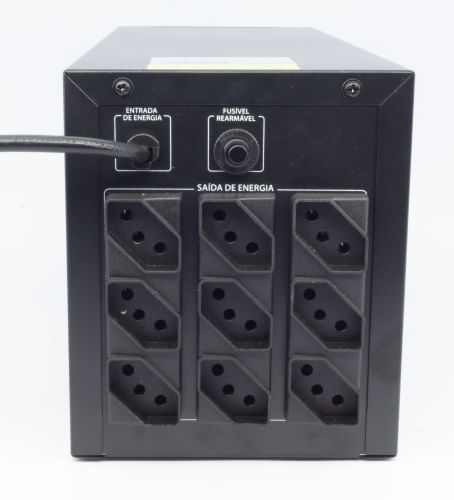 Nobreak Speed 1500VA Mono Ent e Saida 120V 9 tomadas Proteção para Modem, Roteador, Games e Cftv - Imagem 2