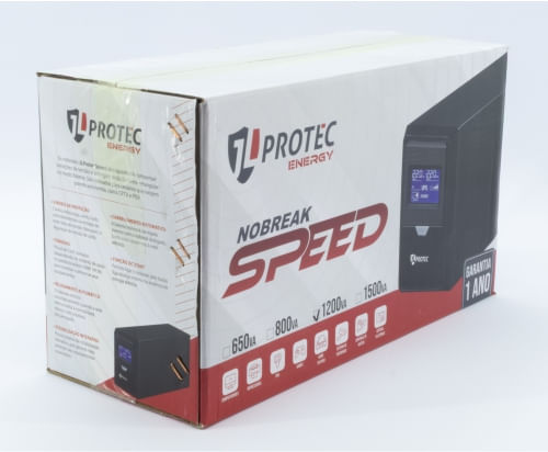 Nobreak Speed 1200VA Bivolt Ent 115v-220v Saida 115v Proteção para Modem, Roteador, Games e Cftv - Imagem 6